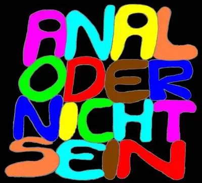 logo Anal Oder Nicht Sein